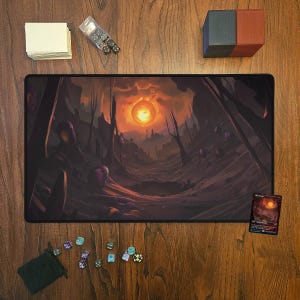 Unfinity Blood Crypt TCG Playmat for Tabletop Games, Gamer Gift, Custom Art, Trading Card Games, mtg, Mousepad, Magic The Gathering, Gaming