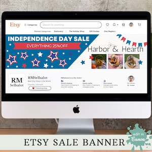 Independence Day Etsy banner, 4th of July Etsy header, patriotic Etsy shop cover, red white blue Etsy banner, Etsy banner for Independence Day sale, fireworks Etsy header, USA flag Etsy shop banner, July 4th Etsy sale header, stars and stripes Etsy cover, patriotic shop decoration, Etsy shop banner for July 4, freedom theme Etsy header, summer sale Etsy banner, Etsy banner for American holiday, festive Etsy shop header, Fourth of July shop graphic, Etsy USA celebration banner
