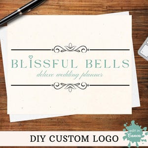 Elegant DIY Wedding Planner Logo: Custom Small Business Branding (Direct Download)