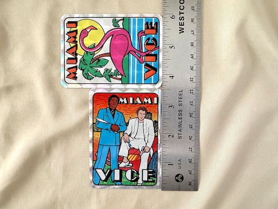 【ピクセルノイズ】F52 MIAMI VICE Collectible 80s Miami Vice Foil Prism Vending Gum Ball Machine