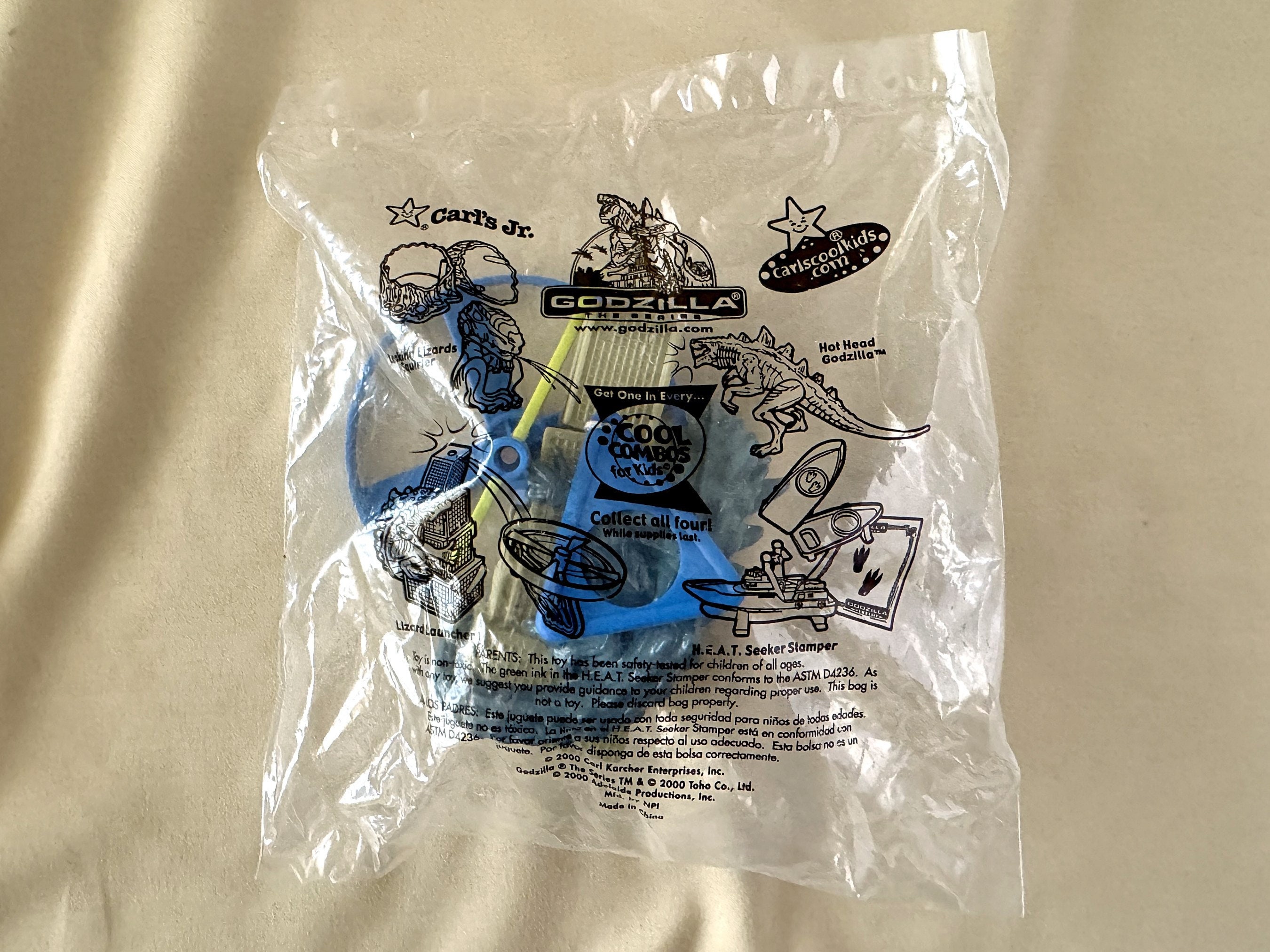 Sealed 2000 Godzilla the Series Hardee's Carl's Jr. Lizard