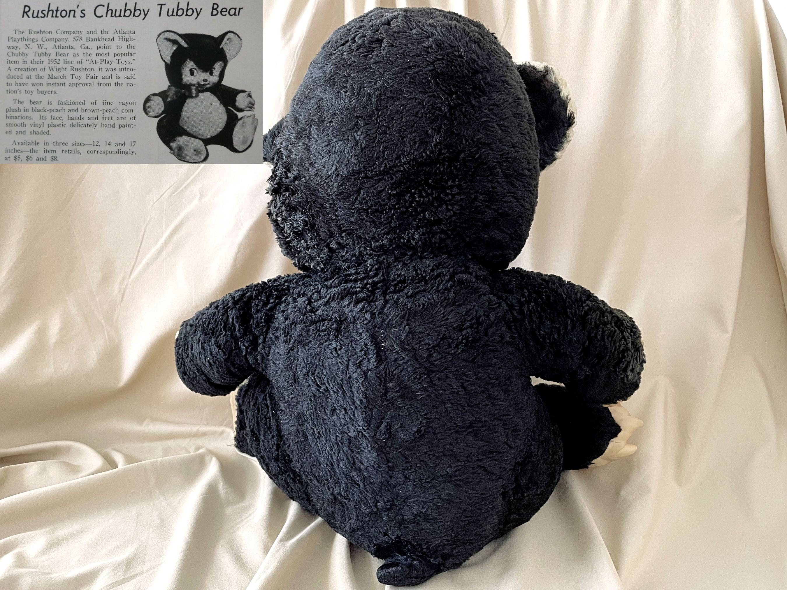 ラシュトン　ベア  Chubby Tubby ラバーフェイス 17” Large Stuffed Chubby Tubby Bear With Vinyl Plastic Face
