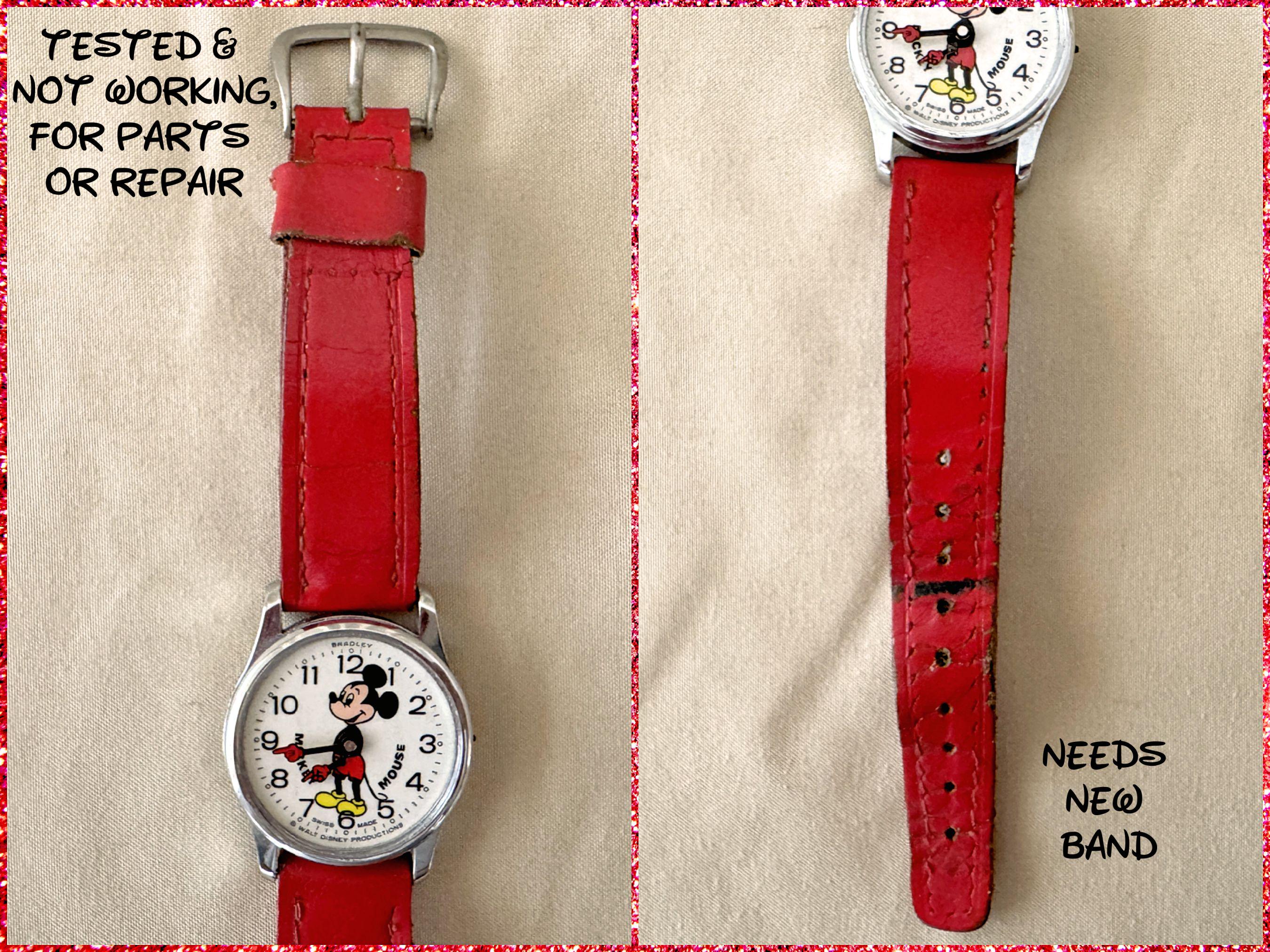 4 Disney Watches Lot All Need Batteries Disney watch battery replacement suggestions main image 2