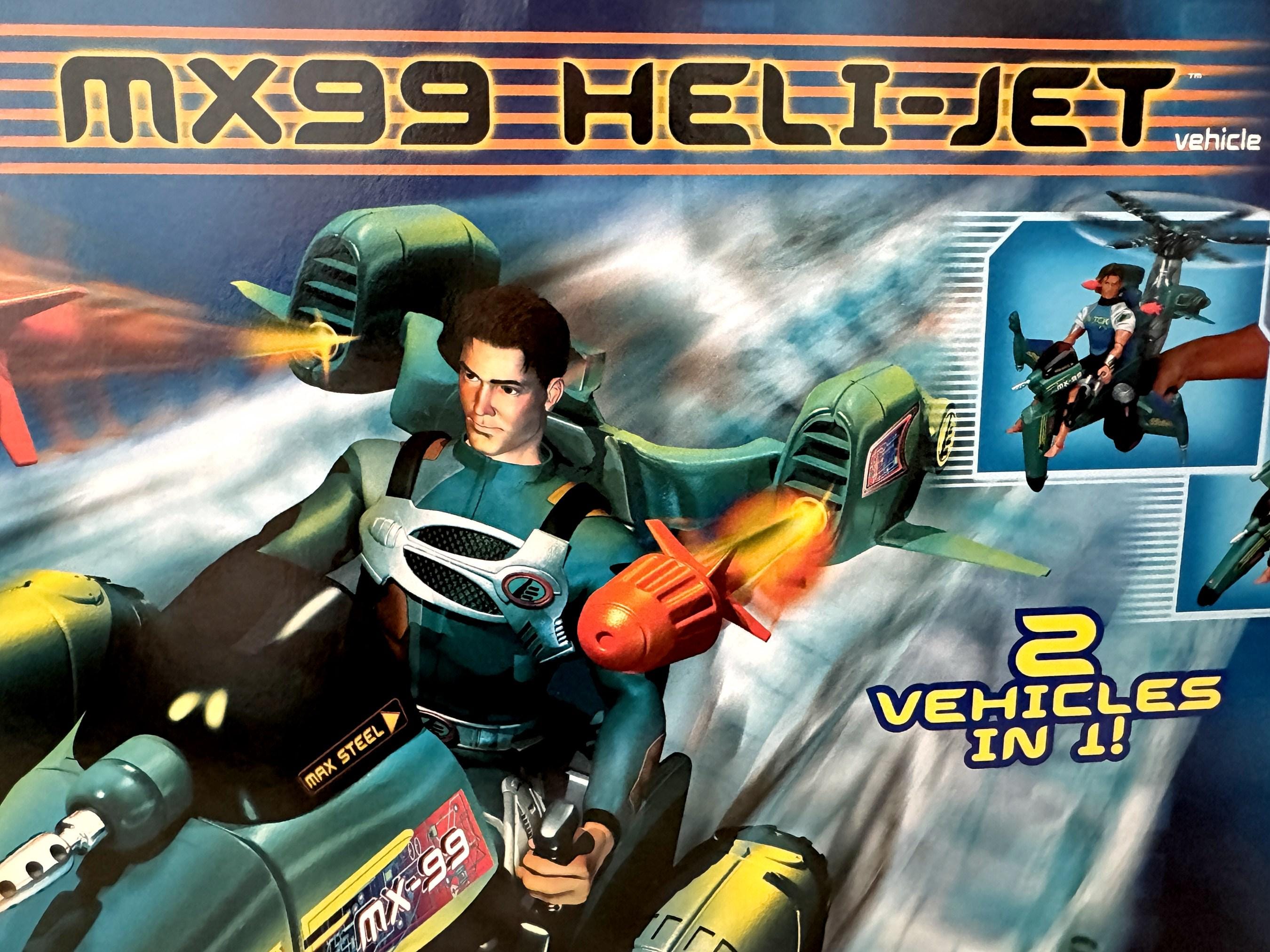 NIB Rare Max Steel MX99 Heli-jet Chopper Sealed Recalled WTC