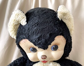 17” Large Stuffed Chubby Tubby Bear With Vinyl Plastic Face