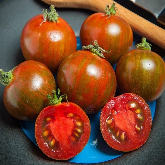 20 Seeds, Black Zebra Cherry Tomato - Etsy
