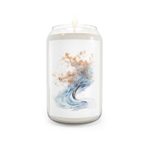 Seabreeze Scented Candle, 13.75oz - Relaxing Aromatherapy Home Fragrance, Hand Poured Soy Wax, Coastal Ocean Scent, Spa Candle, Gift for