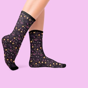 Halloween Pumpkin Cat Socks Fun Cozy Foot Warmers