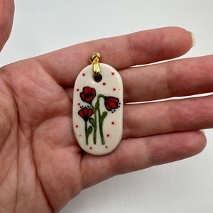 English Poppies Charm