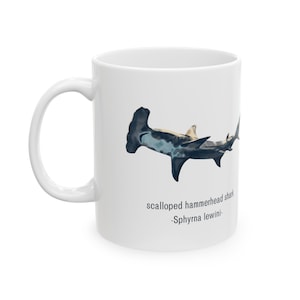 scalloped hammerhead shark Ceramic Mug 11oz