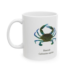 Bluecrab ocean blue crab Ceramic Mug 11oz
