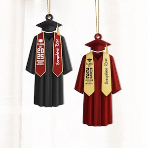 Personalized Graduation Ornament, Personalized Class of 2025 Ornament, High School Graduation Gift, College Graduated, New Graduate Gift
