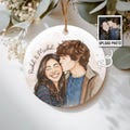 Custom Photo Ornament, Personalized Watercolor Ornaments, Christmas Ornaments 2025, Family Portrait Ornament, Couple Ornament, Bestie Gift
