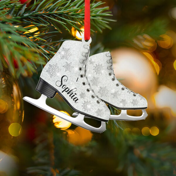 Ice Skate Ornament Etsy