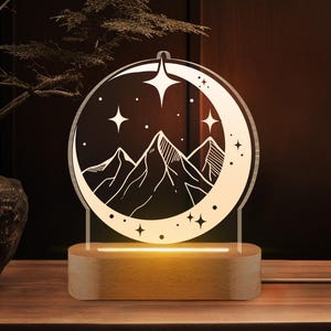 Night Court LED Night Light, Fantasy SJM Bookish Light Up Sign, Bookshelf Decor, Bookish Home Decor, Book Lover Gift, SJM Merch, Book Gift