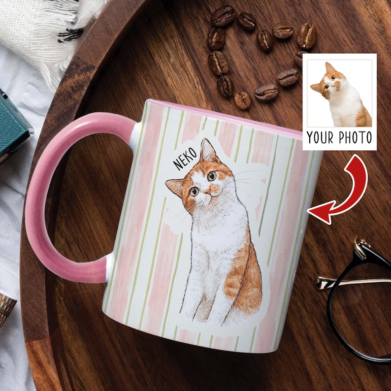 Custom Pet Mug, Custom Dog Mug, Custom Cat Mug, Custom Pet Gifts, Personalized Pet Gifts, Dog Mom Gifts, Cat Mom Gift, Gift for Pet Lover Bild 1