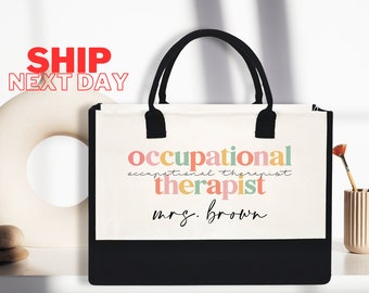 Personalized Occupational Therapist Bag, Occupational Therapy Tote Bag, Occupational Therapy Appreciation, Occupational Therapy Gifts