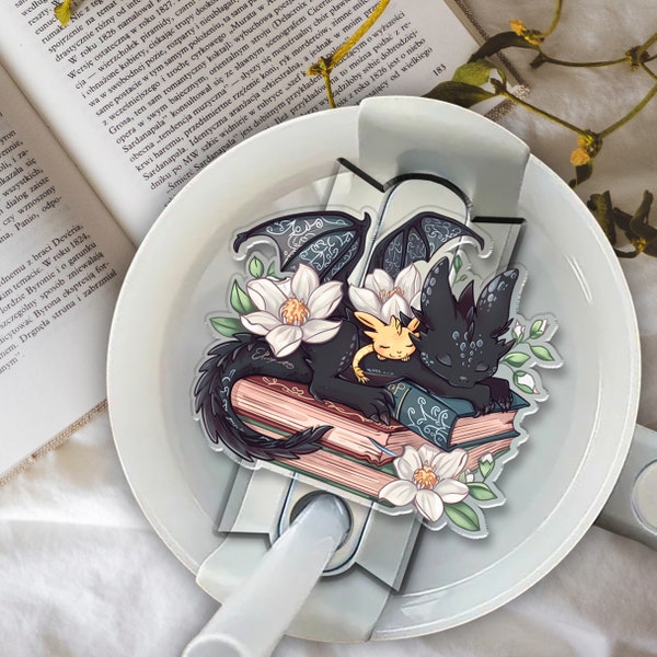 Cute Fantasy Dragon Tumbler Name Tag, Fantasy Book Lover Tumbler Plate, Booktok Merch, Book Gift, Fourth Wing Tumbler Accessories Topper Tag