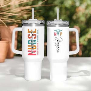 Personalized Nurse Practitioner Tumbler, NP Graduation Gift