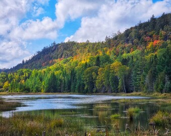 Cliff Mine / Keweenaw Peninsula / Michigan Upper Peninsula / Fall Colors / Canvas / Metal Print / Luster / Michigan Landscape Photography