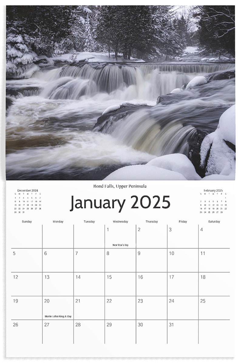 2025 Michigan Landscapes & Nature Calendar / 12month Calendar