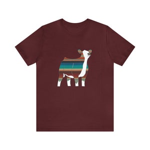Hereford Heifer - Serape - Unisex Jersey Short Sleeve Tee