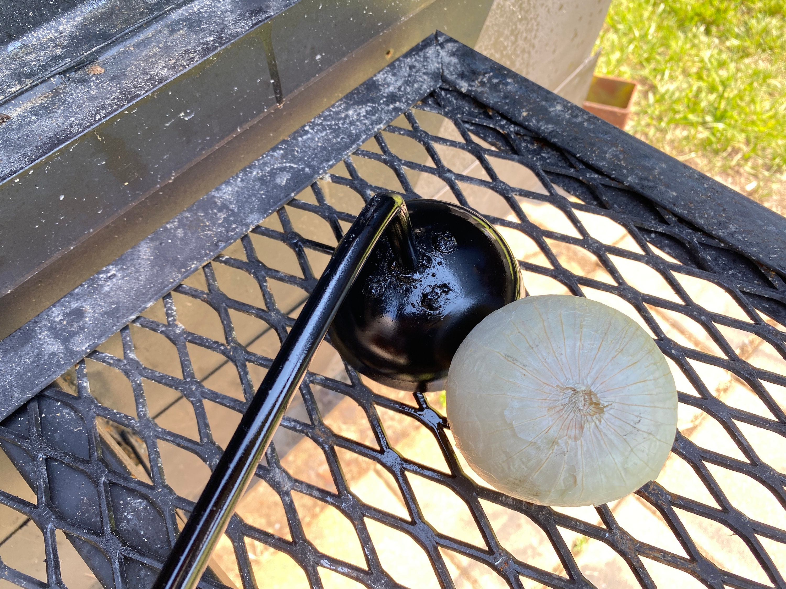Onion Grill Brush Tool Effortless Cleaning for Your Grill Grate Etsy