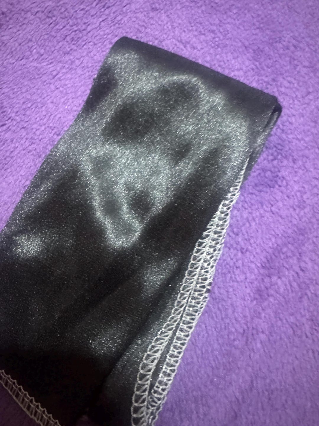 durag femme satin noir