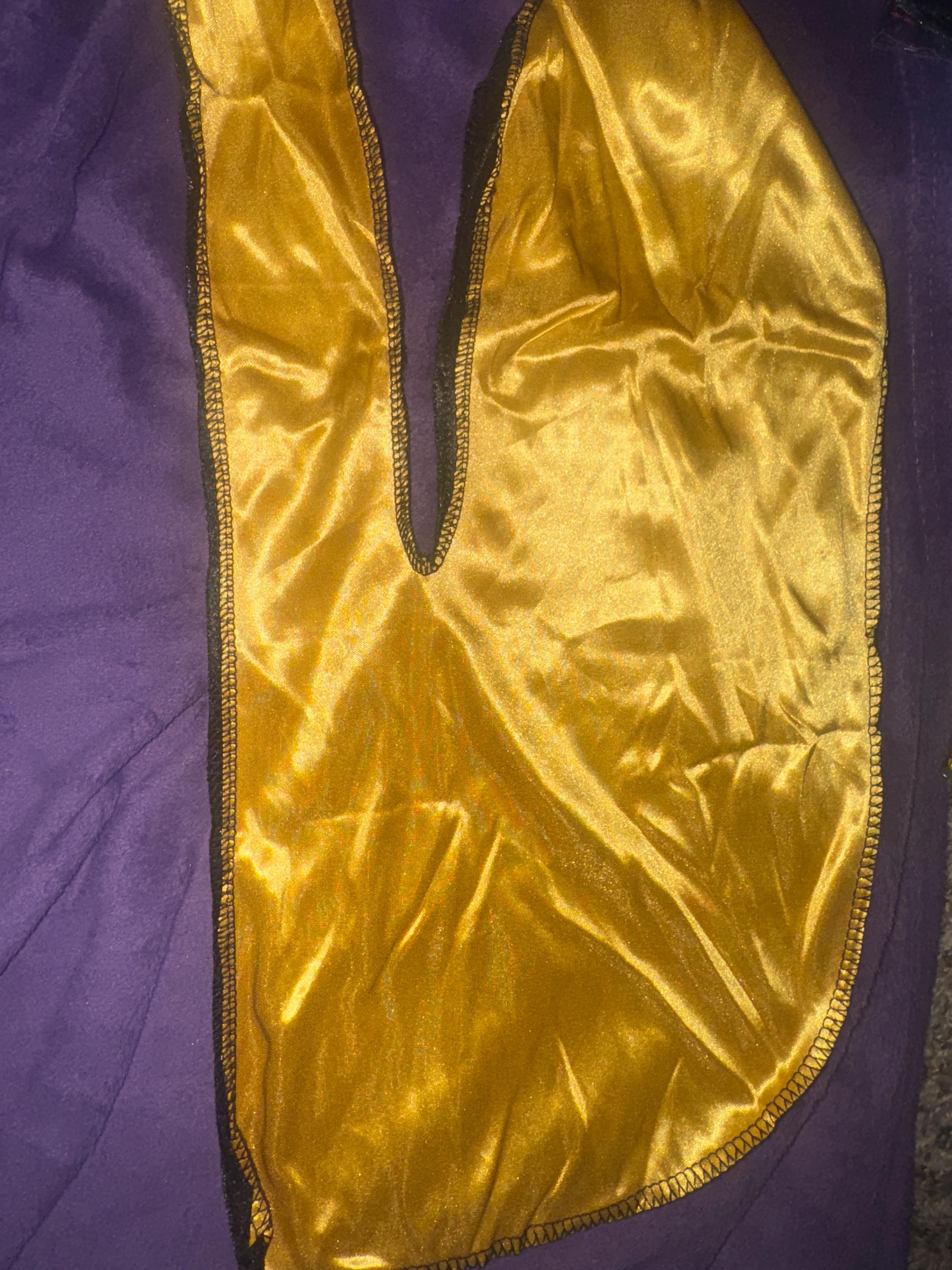 Black and Gold Two Toned Silky Du Rag - Etsy