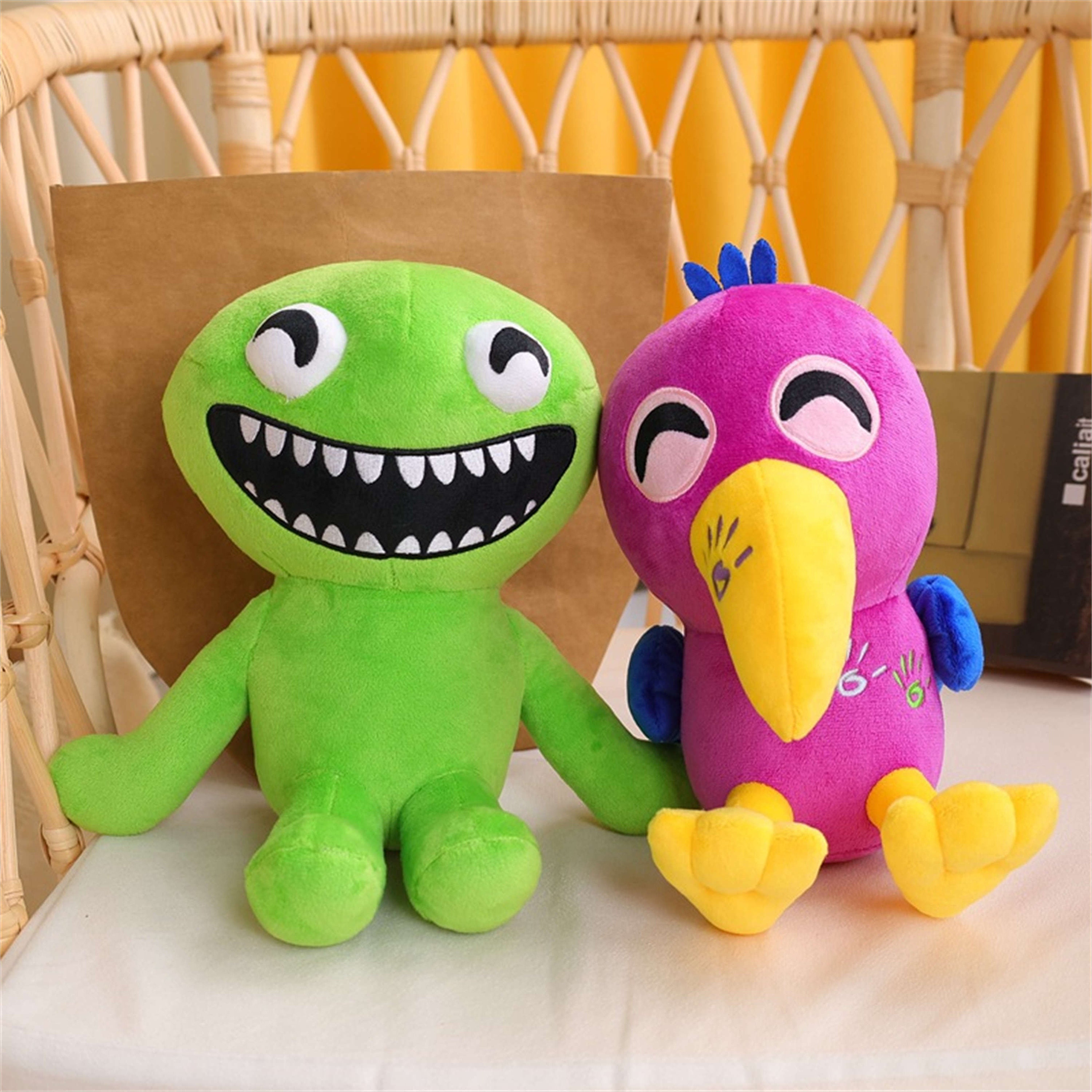 Rainbow Friends And Garden Of Banban Nabnab Plush Toy Doors Figure Cartoon  Doll Blue Monster Soft Stuffed Animal Children Gifts