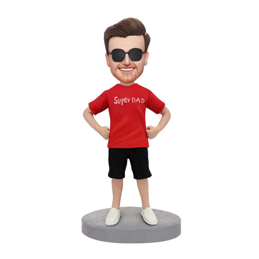 Handcraft Pizza Serving Super Dad Custom Bobbleheads main image 1