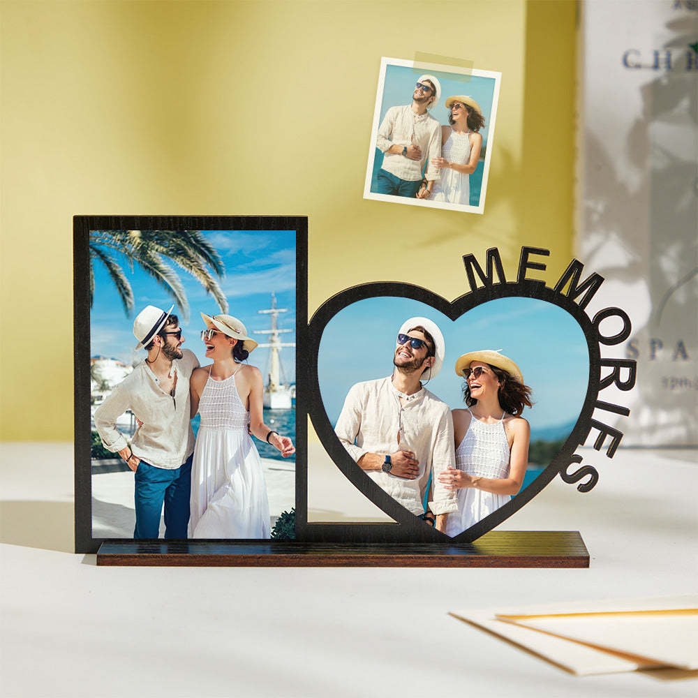 Personalized Wooden Memories Photo Frame for Couples Unique Custom