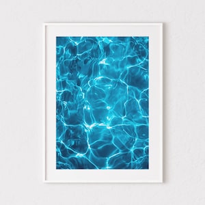 Ocean Printable Art, Abstract Wall Art Print, Large Poster, Aqua Wall Art, Water Photography, Print, Poster, Home Decor, poster