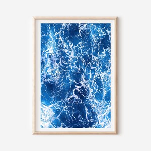 Impresión del océano, Impresión de la naturaleza, Impresiones de arte de la pared del océano, Decoración moderna del océano, Agua azul, Arte IMPRIMIBLE, Cartel del océano, Decoración de la playa, Descarga digital