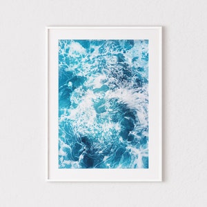 Ocean Waves, Sea Art, Ocean Water Print, Abstract Printable Art, Ocean Print, Coastal Wall Art, Blue Water Print, Water Print, Water Art