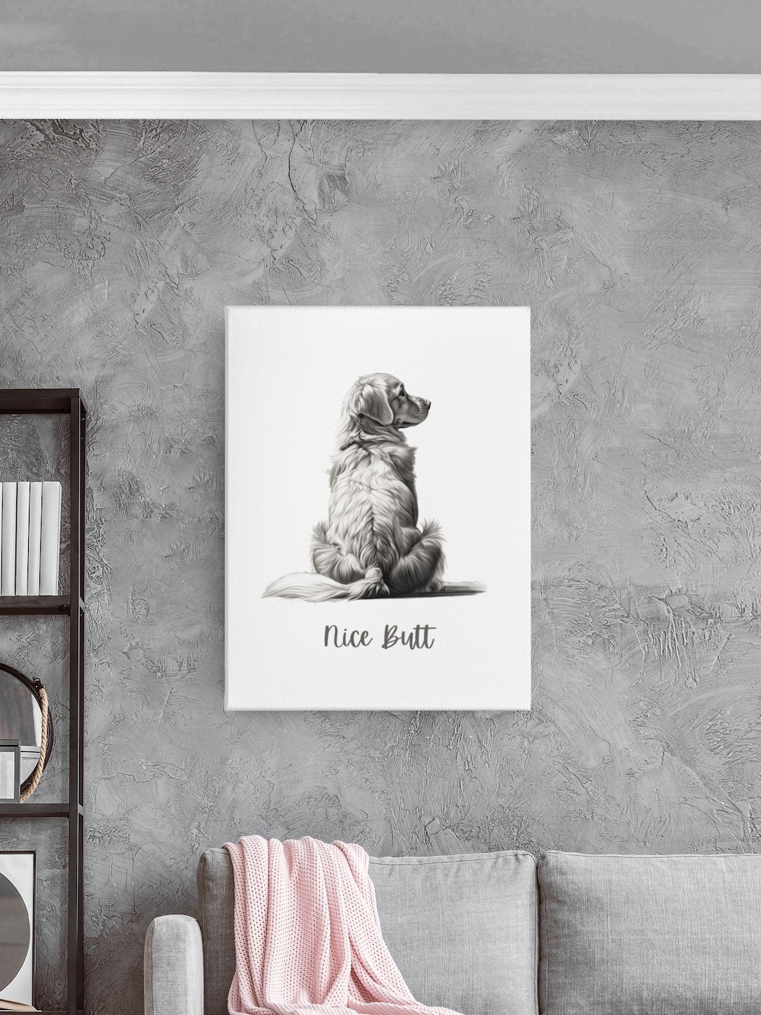 Golden Retriever Bathroom Art Nice Butt Golden Retriever Bathroom Art