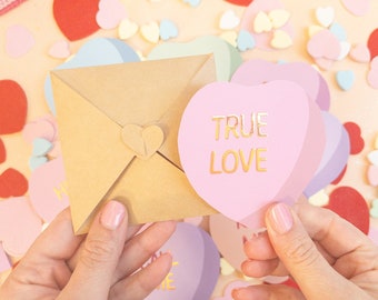 Conversation Hearts Cards (or tags!) - Valentine's Day Edition