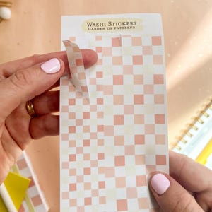 Sun-kissed Checks Washi Sticker Bogen