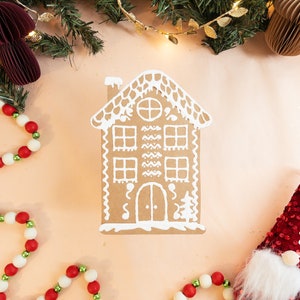 Gingerbread House-vakantiekaart - Huis met twee verdiepingen