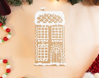 Gingerbread House Holiday Card - Townhouse