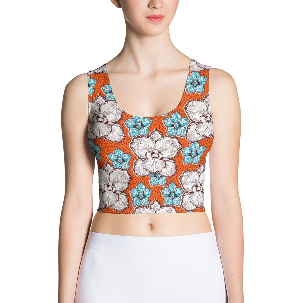 売れ筋商品|||ロキシー カットソー トップス レディース Juniors'  Time Cotton Tiered Cropped Top Orchid Bouquet Orchid Flower Women's Top • Floral Gardening Tee • Orchid
