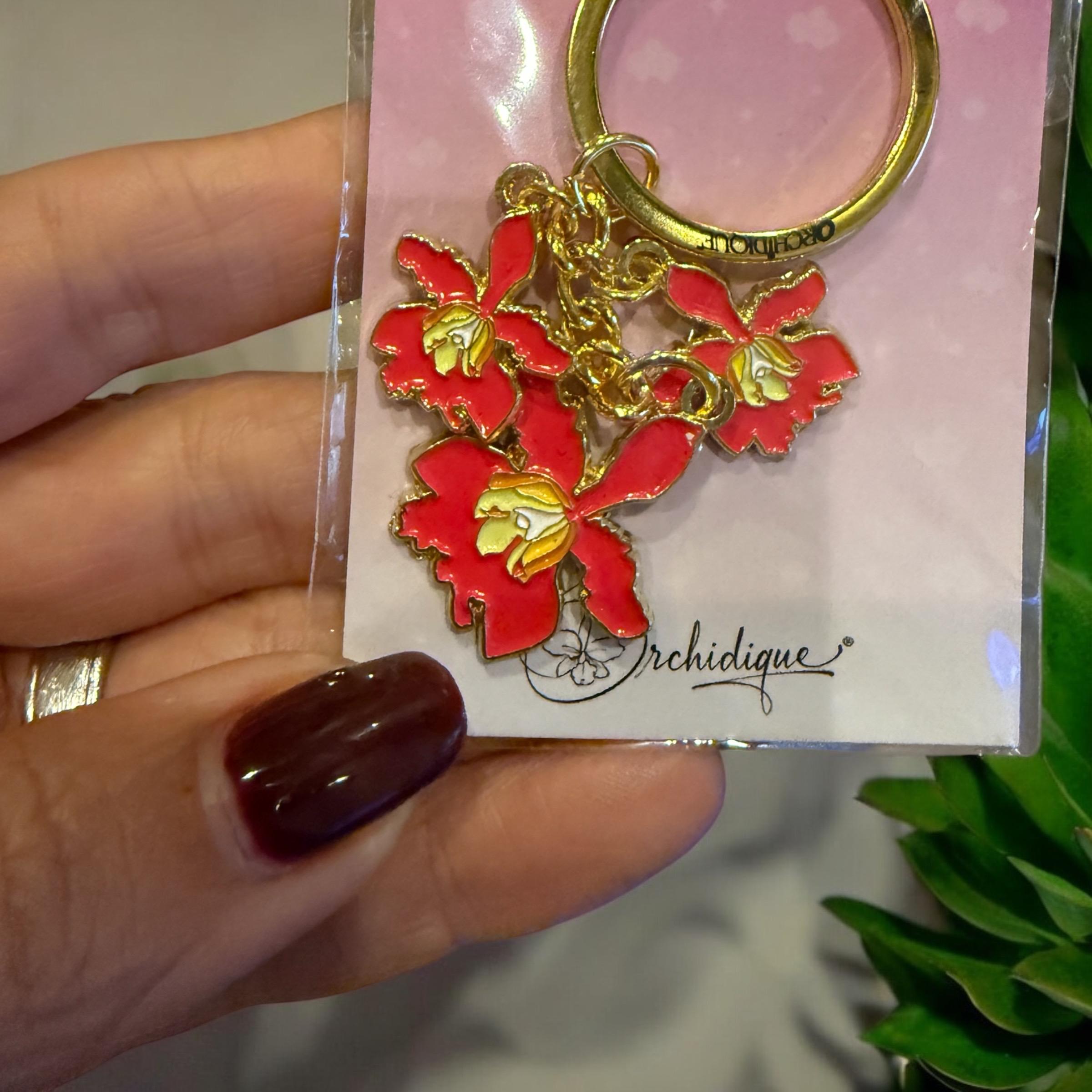 Orchid Keychain - Etsy