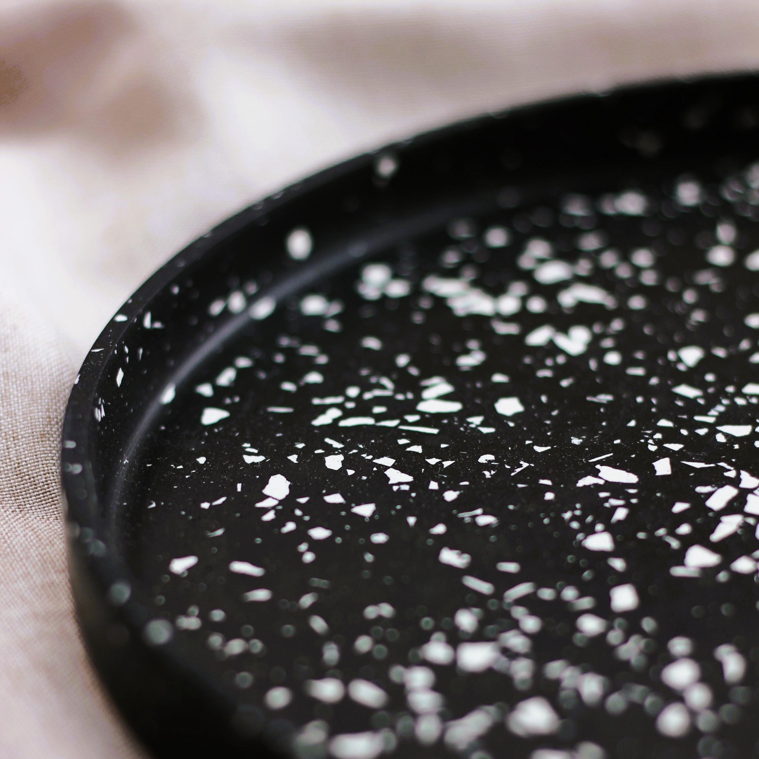 Vassoio Decorativo Rotondo Nero 26 Cm - In Melamina Per Casa, Cucina, Bagno - Foto 6