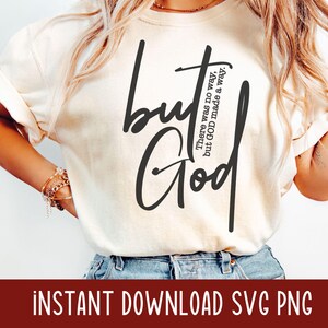 praying Mom Religious Christian Faith Svg Bible Verse But God Svg There was no way but god found a way Positive mental health Christian svg