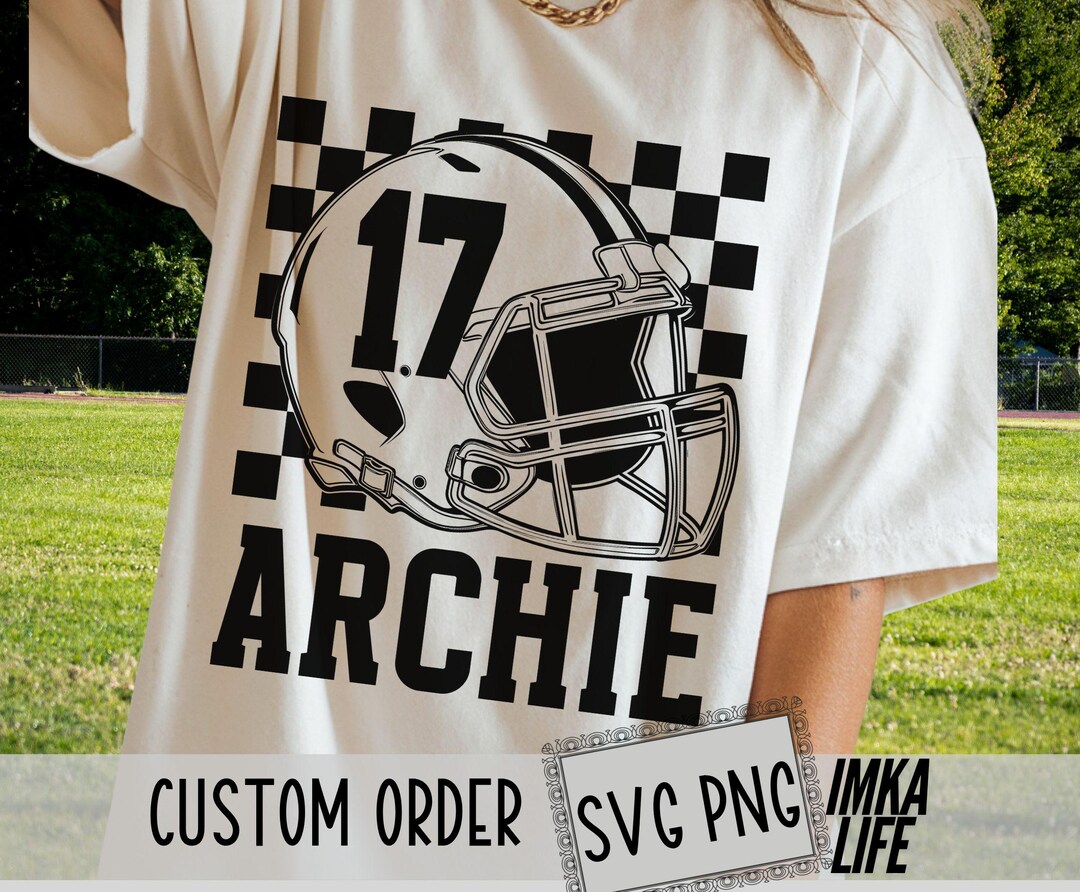 Football Jersey Custom Name Number Svg Png Personalized Football Sport ...
