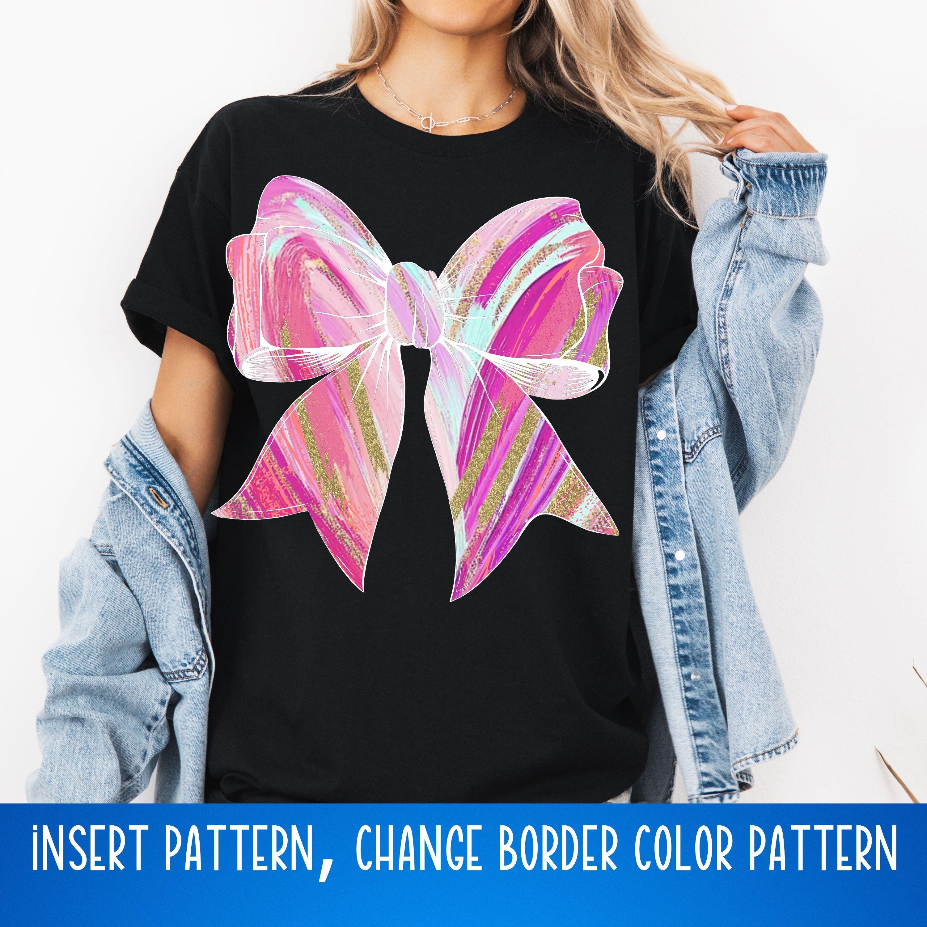 Canva Frame Coquette Bow Drag Drop Editable Add Picture Photo Girly ...
