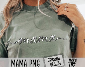 Trendy Mama Brushstroke PNG Cool Mama Vibes popular Sublimination for her Grunge Distressed Mama minimalist Design black white brush stroke