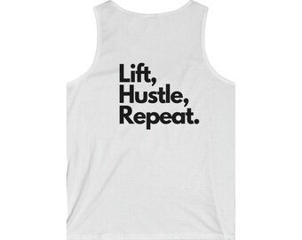 Softstyle Tank Top - Lift, Hustle, Repeat