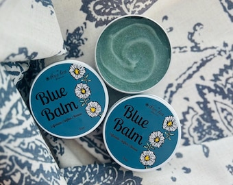 Baume bleu : nettoyant exfoliant apaisant à l'huile d'abricot