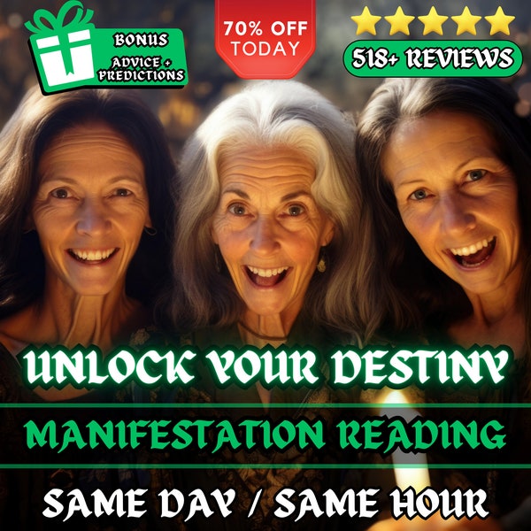 Manifestation Reading Same Hour Psychic Reading Same Day Reading General Guidance Intuitive Spirituality Custom Read